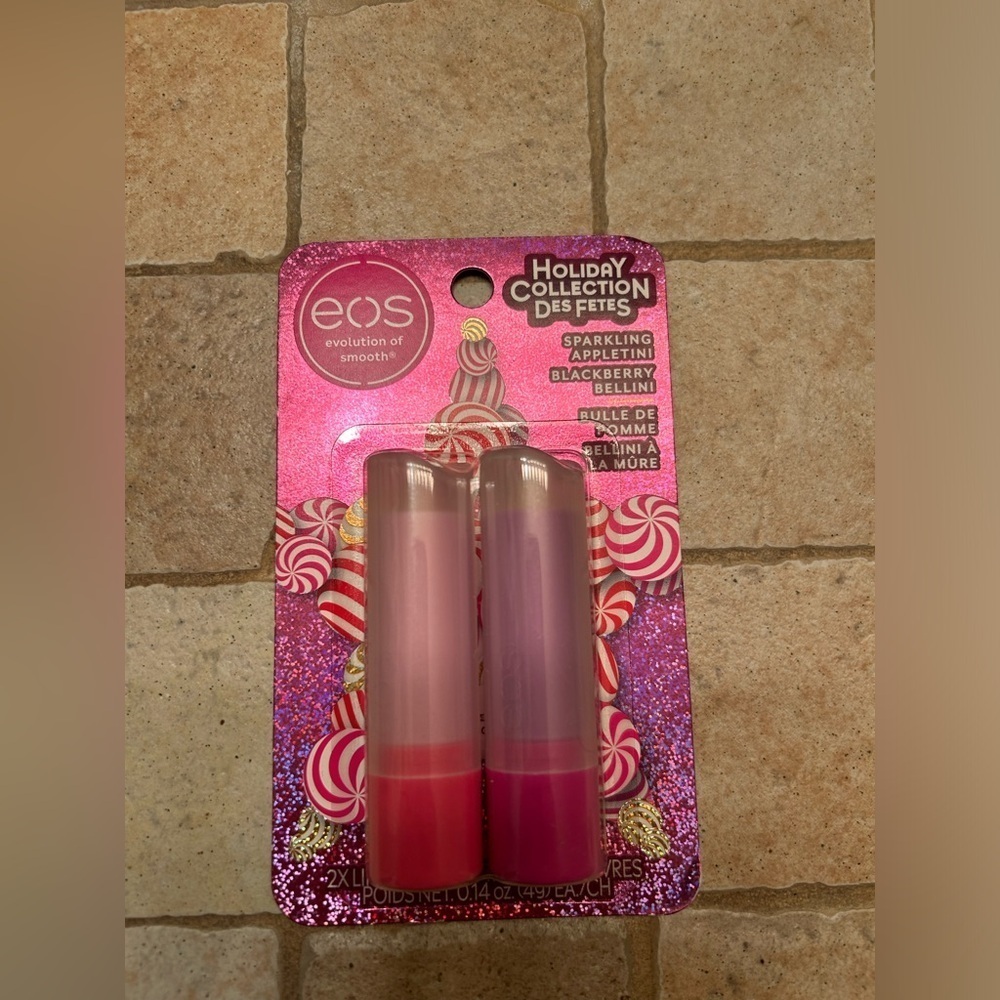 eos Holiday Lip Balm Stick 2pk Appletini Target Limited NWT Holiday Collection